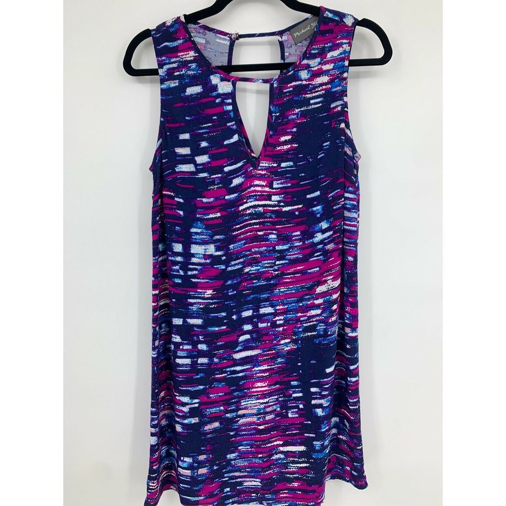 Michael Stars Womens XS City Lights Dress Sleeveless‎ Beach Coastal Coverup Art